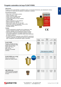 Purgador automático de boya FLOAT-PURG