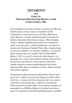 Descargar testamento - Fundación Juana de Vega