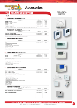 tarifa de termostatos de ambiente2015