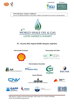 haga cl&iacute;c aqu&iacute; - World Shale Oil & Gas: Latin America Summit