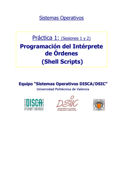 Programación del Intérprete de Órdenes (Shell Scripts)