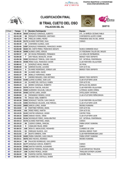 Clasificación General