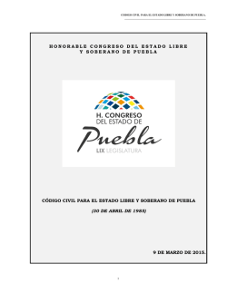 HONORABLE CONGRESO DEL ESTADO LIBRE Y SOBERANO DE