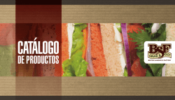 Catálogo de Productos - British Sandwich Factory