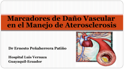 Marcadores de Daño Vascular en el Manejo de Aterosclerosis