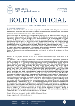 BOLETÍN OFICIAL - Junta General del Principado de Asturias