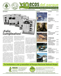 ¡Feliz cumpleaños! - Parque Nacional Nahuel Huapi