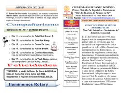 10/03/2015 - Rotary Club de Santo Domingo