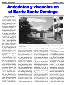 An&eacute;cdotas y vivencias en el Barrio Santo Domingo
