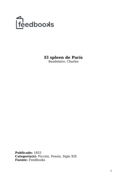 El spleen de París pdf