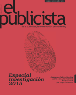 Anuario Especial de Investigaci&oacute;n 2015