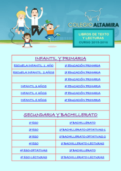 infantil y primaria secundaria y bachillerato