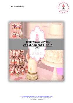 TORTAS DE NOVIOS CATÁLOGO 2015 - 2016