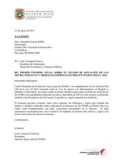 Informe Anual sobre las PyMES 2014