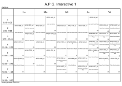 Horario curso