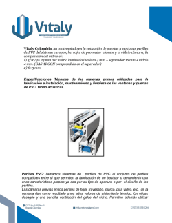 Descargar PDF - Colombia Vitaly, Ventanas y Puertas Termoacústicas