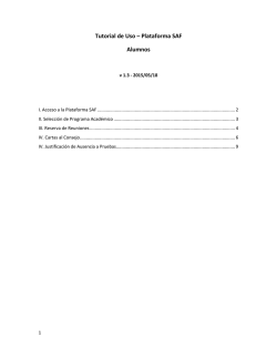 Tutorial de Uso – Plataforma SAF Alumnos