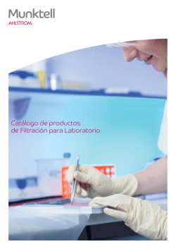 Catálogo de productos de Filtración para Laboratorio
