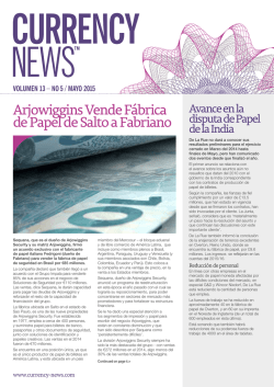 Arjowiggins Vende F&aacute;brica de Papel de Salto a Fabriano