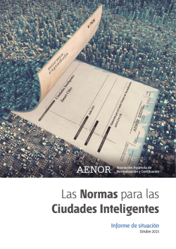 Las normas para las Ciudades Inteligentes