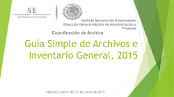 Guía Simple de Archivos 2014