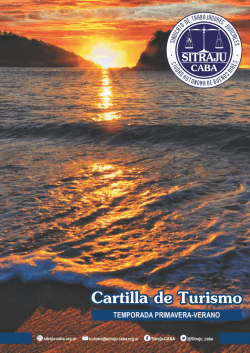 Cartilla de Turismo