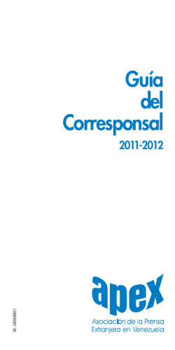 Guía del Corresponsal - APEX