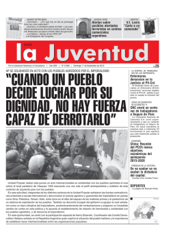 cuando un pueblo decide luchar por su dignidad, no hay fuerza