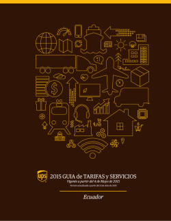 2015 GUIA de TARIFAS y SERVICIOS Ecuador