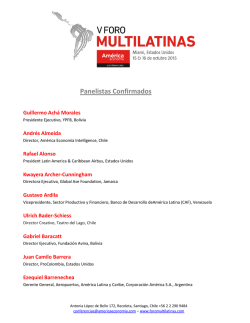 Speakers Confirmados - Foro Multilatinas 2015