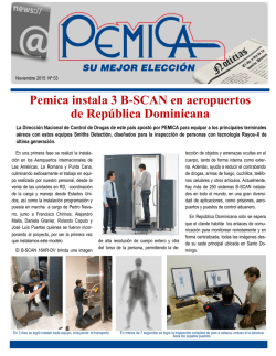 Pemica instala 3 B-SCAN en aeropuertos de República Dominicana