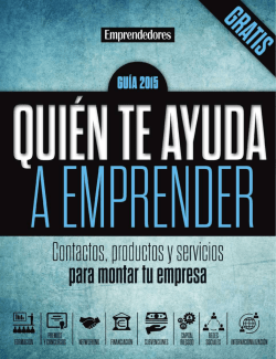 Gu&iacute;a Qui&eacute;n Te Ayuda a Emprender 2015 (PDF/6,97 MB)