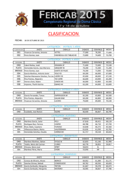 clasificacion campeonato 2015