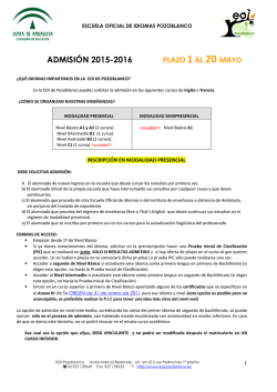 Guía de Admisión