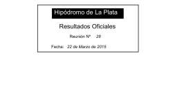 Resultados Oficiales - Hipódromo de La Plata
