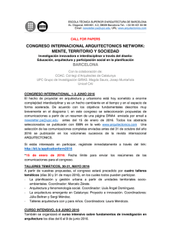 congreso internacional arquitectonics network: mente