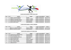 CLASIFICACIONES MENTE Y CUERPO FIRST RACE