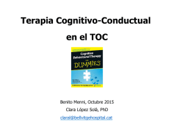 Terapia Cognitivo-Conductual en el TOC