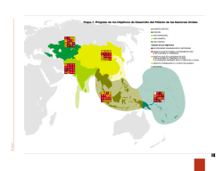 Mapa 7. Progreso de los Objetivos de Desarrollo del Milenio de las