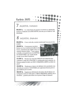 Fiestas de farlete