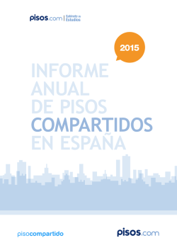 informe AnUAL de PiSoS ComPArTidoS en eSPAÑA