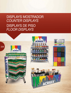 DISPLAYS MOSTRADOR COUNTER DISPLAYS DISPLAYS DE PISO