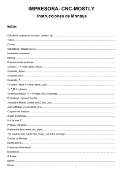 IMPRESORA- CNC-MOSTLY Instrucciones de