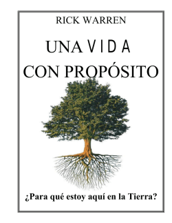 UNA VIDA CON PROP&Oacute;SITO - Libros Cristianos en Cuba