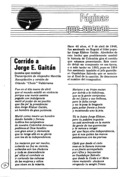 Corrido a Jorge Eliécer Gaitán (recopilación)