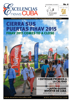 CIERRA SUS PUERTAS FIHAV 2015