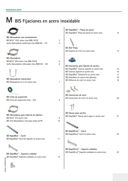 M BIS Fijaciones en acero inoxidable