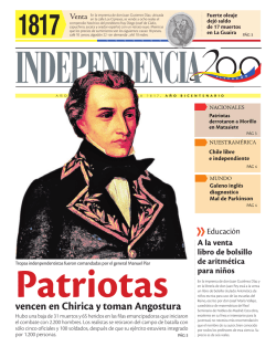 1817 - Independencia 200 - Centro Nacional de Historia