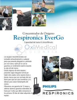Brochure / Folleto del Concentrador Philips Respironics EverGo