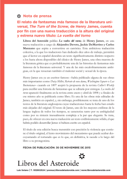 La vuelta del torno PDF